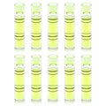 HARFINGTON 10pcs Small Cylindrical Bubble Level Vials 6.3x29mm PMMA Mini Horizontal Bubble Spirit Level Measuring Layout Tools for RV TV Picture Frame Hanging Tool Leveler - size: 6.3x29mm