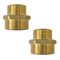 1" x 3/4" Male Threaded Hex Nipple Reducer Brass NPT Pipe Fitting Adapter Straight Connectors Pack of 2 - size: 1" x 3/4" -2 Pack