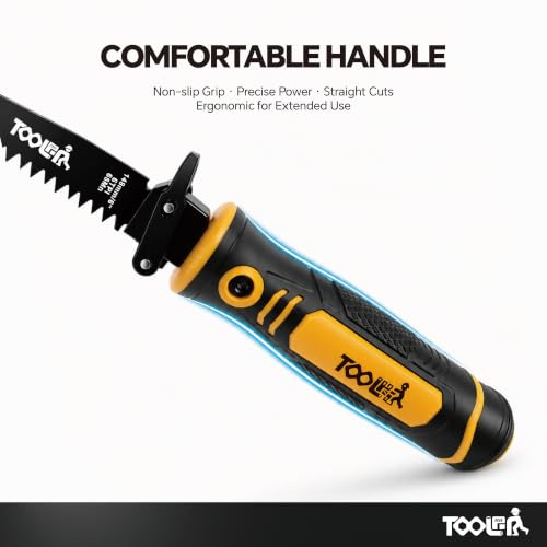 8-In-1 Multi Blades Hand Saw, Drywall, Hacksaw, Jab Saw & Wood Cutter Tool - color: 8-in-1 Yellow