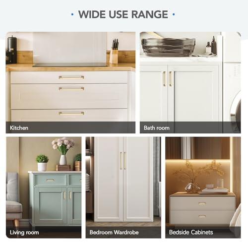 HOME EDIT Champagne Bronze Cabinet Handles Zinc Pulls 3 Inch 5 Pack - color: Champagne Bronze, size: 3 inches Hole Center