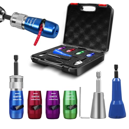 BURMONG Wire Twister & Stripper Tool for Drill – 8/10/12/14 AWG, 2026 Upgraded Electrician Wire Stripping and Twisting Tool, Improve Work Efficiency 30 Times