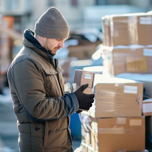 KAYGO Winter Work Gloves Thermal Insulated, PU Coated,12 Pairs, KG11W - color: Black (Thermal), size: Large
