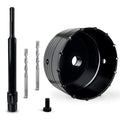DECKRKAT 5" Concrete Hole Saw Kit,Electroplated Black Quenching Tech,Heavy-Duty Thickened Alloy Teeth,SDS Plus Shank & 2 Center Bits for Concrete,Brick,Stone. - size: (125mm)5"