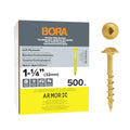 Bora Pocket Hole Screws 1-1/4 in Coarse Thread 500 Pack - size: 1-1/4 inch (500 Piece), style: Coarse Thread