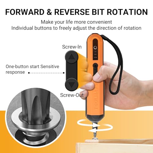 Electric Screwdriver Kit, 4V Cordless, Rechargeable