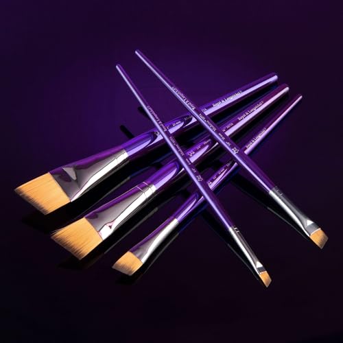 Royal & Langnickel Moderna Angular Brush Set for All Painting Mediums, 5pc - style: Angular