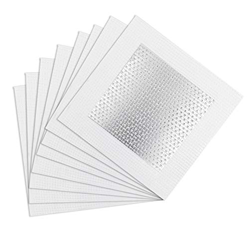 8pcs Drywall Repair Patch, 4" x 4" Drywall Patch Self Adhesive Aluminum Wall Repair Patch Kit - size: 4" x 4", 8 PCS