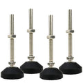 M10 Leveling Feet 880 Lb Capacity, 4 Inches Height - 2 Inches Base, 4Pcs - color: Black, size: D50xM10xH80mm