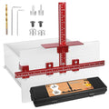 Cabinet Hardware Jig Template-Woodworking Punch Locator Drill Hole Guide - color: Red