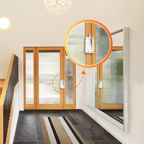Sliding Window Sash Locks White ZUONAI 2 Pack Cam Sash Locks for Double Hung Window Latch Lock Security Vinyl Window Sash Lock and Keeper Replacement for Vertical and Horizontal Sliding Windows - color: White
