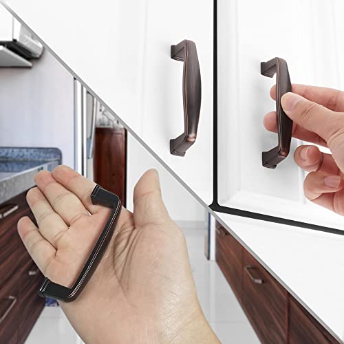 KOOFIZO 10 Pack 3 in Oil Rubbed Bronze Cabinet Pulls, Drawer Handles 1817 - color: Oil Rubbed Bronze, size: 3" CC - 10Pcs