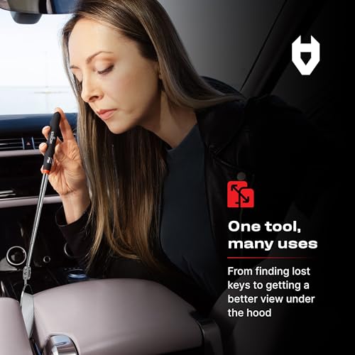 NoCry Heavy Duty Telescoping Inspection Mirror — 30in Extendable Reach - style: Telescoping Inspection Mirror