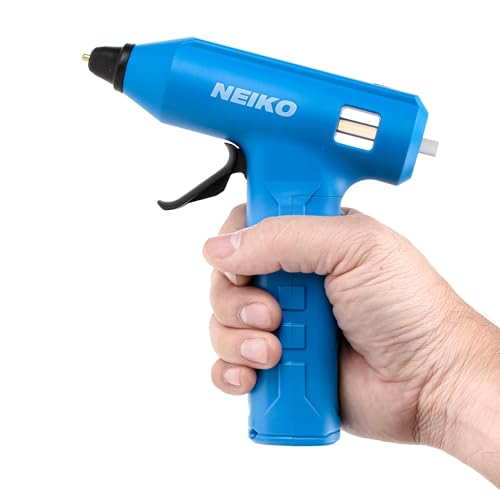 NEIKO 10582A Cordless Glue Gun, 20W Rechargeable Hot Glue Gun, 20 Glue Sticks Included, Wireless Anti Drip Nozzle Mini Glue Gun for Arts and Crafts, Mini USB Charging Port, Insulated Nozzle - style: Cordless Quick Heating Glue Gun