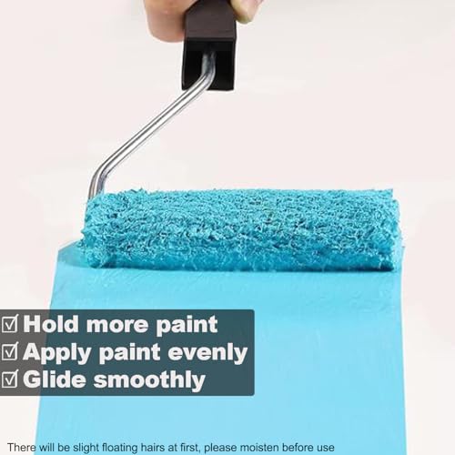 Great Andrew 10 Pack 6 Inch Paint Rollers for All Paints 1/2" Nap - size: 10 PCS, 6-Inch