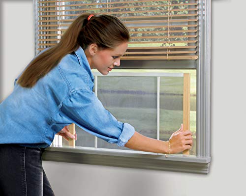 Frost King 2AWS1045 WB Marvin Adjustable Window Screen, 10in High x Fits 25-45in Wide (2-Pack) - style: 10" High x Fits 25-45" Wide (2-Pack)