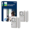 Philips Personal Security Window and Door Alarm, 2 Pack, Wireless Chime - size: 2 Pack