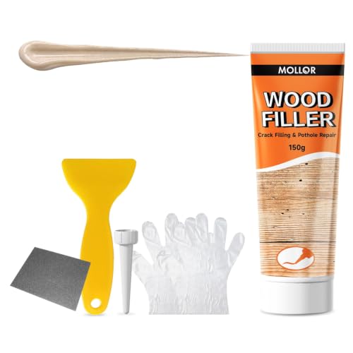 Wood Filler, Stainable All‑Purpose Repair, Natural, 5.29 Oz (150g) - color: Natural, size: 150g