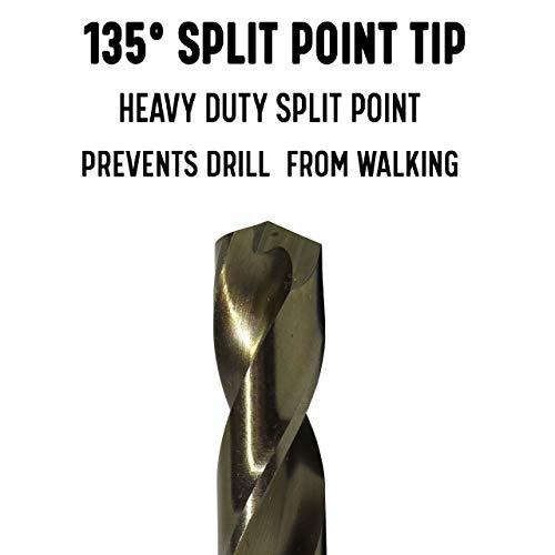 Drill America #3 x 12" Cobalt Aircraft Extension Drill Bit (Pack of 12), GLBCO Series - size: #3 (Pack of 12), style: 12" Length