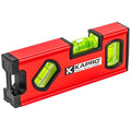 Kapro - 771M TWIN Magnetic Heavy Duty Toolbox Level - For Leveling and Measuring - Features V-Groove and Magnet Base - VPA Certified - 6 Inch - size: 6"
