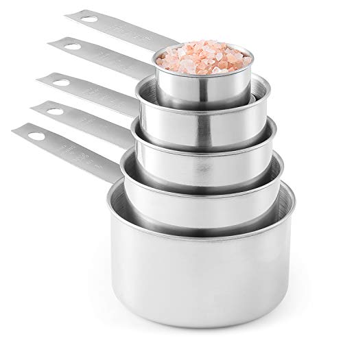 Laxinis World Stainless Steel Measuring Cups and Spoons Set, 10-Piece