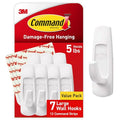 Command Large Utility Hooks, 7-Hooks, 12-Strips, Organize Damage-Free - size: 1 Pack, style: 1 Pack