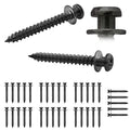 35Pcs Heavy Duty Bear Claw Hanging Screws Upto 30Lbs in Drywall/Wood Studs - size: Black Zinc