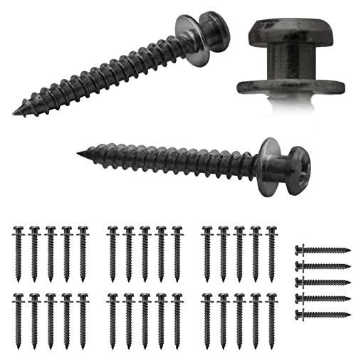 35Pcs Heavy Duty Bear Claw Hanging Screws Upto 30Lbs in Drywall/Wood Studs - size: Black Zinc