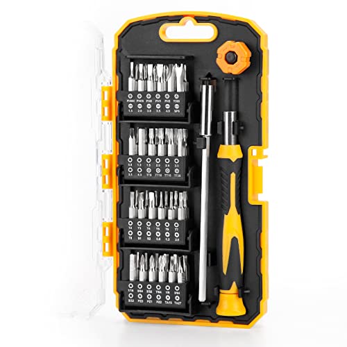 KREBS 51-in-1 Precision Screwdriver Set with Bits Magnetic Rod Driver Kit - size: 51 in 1