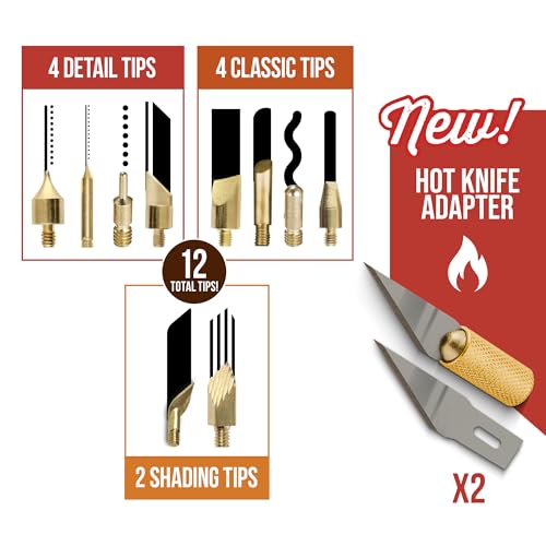 ArtSkills Wood Burning Tool Kit 16 Piece Adjustable Temp Wood Burning Pen