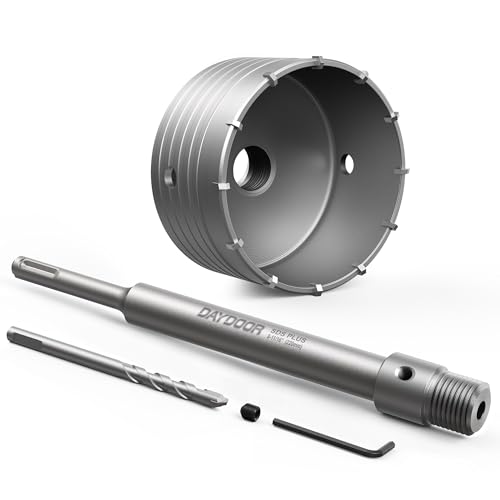 DAYDOOR 4-1/8" (105mm) Concrete Hole Saw with SDS Plus Shank - size: 4-1/8''