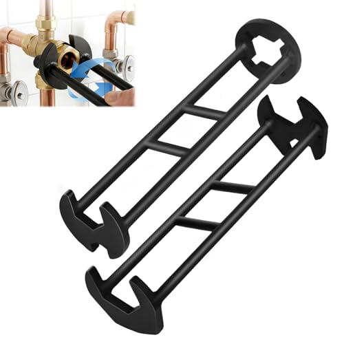 2 Pcs Multifunctional Sink Wrench,Plumbing Tools for Tight Spaces