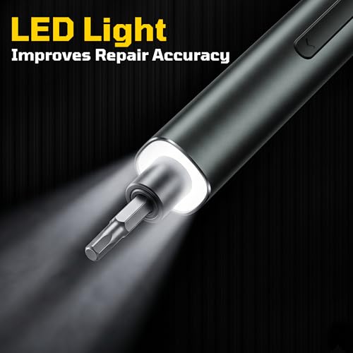 3.7V Mini Electric Screwdriver 62in1 Precision Kit for Phone Laptop - color: 62-in-1-grey