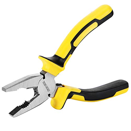 DOWELL Lineman's Pliers - 8 Inch Combination Pliers with Cutter | Nickel Chromium Steel Construction, Professional Handle, Upgraded version professional grips - size: 8" Lineman's Pliers