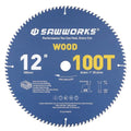 SawWorks 12" 100T ATB Circular Saw Blade Woodworking for Ultra Fine Finish - size: 12 In 100T