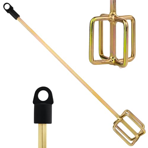Paint Mixer for Drill, 1-5 Gallon Bucket, Paint Stirrer for Drill | Zinc Plated, Rust-Free & Easy to Clean, Fits All Standard Drills - For Mixing Paint, Resin, Epoxy & Concrete (Medium Head) - size: 5 Gallon (Medium Head)