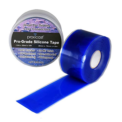 Proxicast Self Fusing Silicone Tape Waterproof - 1.5" x 15' Roll - Blue - color: Blue