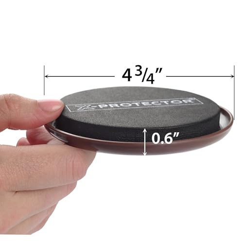 Furniture Sliders for Carpet X-PROTECTOR - 8 PCS Heavy Moving Pads 4 3/4" - size: 8 PCS 4.75", For Carpet