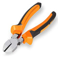 6" Wire Cutters Heavy Duty Diagonal Pliers for Cutting Wires Craft - color: 6 Inches - Orange Handle - Diagonal Cutters
