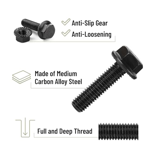 Mr. Pen- Nuts and Bolts Assortment Kit, 272 pcs, Black Carbon Steel