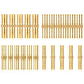 22Pcs Brass Barbed Hose Fittings, 1/4" 5/16" 3/8" 1/2" (6mm/8mm/10mm/12mm) Hose Barb Splicer Mender, Durable Hose Barb Fittings for Air/Fuel/Water/Oil Hose, Corrosion-Resistant Hose Connectors