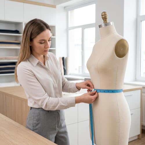 Measuring Tape for Body Measurements, Soft Tape Measure Double Scale, Has 150 Centimetre Scale on Reverse and Front 60 Inch - color: Blue