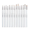Transon Fine Detail Paint Brush Set 15pcs for Miniature Models Craft Painting Body Painting with Acrylic Gouache Watercolor Tempera and Oil Paint - size: 15 PCS