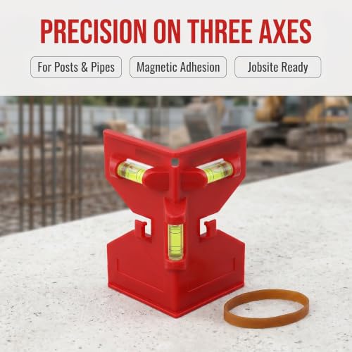Triple Bubble Spirit Level, Red, Magnetic