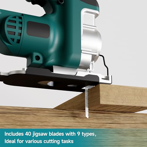 40 Pcs Jigsaw Blades Set with 2 Case - style: 40-Pack（40 Pieces, 2 Boxes）