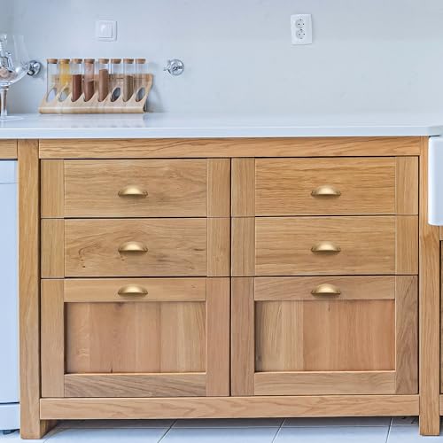Ravinte Champagne Bronze Cabinet Pulls Drawer Cup Handles 3 Inch 12 Pack - color: Champagne Bronze