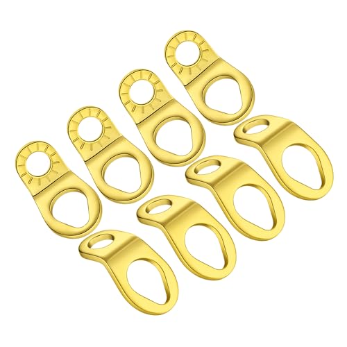 STEEL HAWK Cold Forged Stainless Steel Tie Down Hooks, 8-Pack/Gold - color: PVD Gold