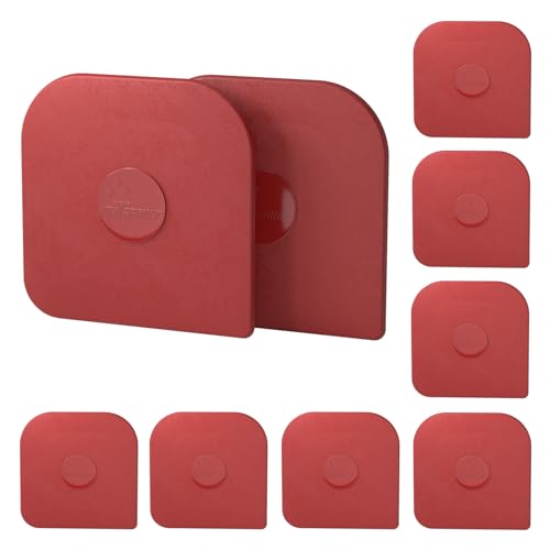 Pan Scraper, 10 Pcs Pot & Dish Scraper Plastic, Sturdy Scraper Kitchen Tool, Red - color: Red, size: 10 Pcs