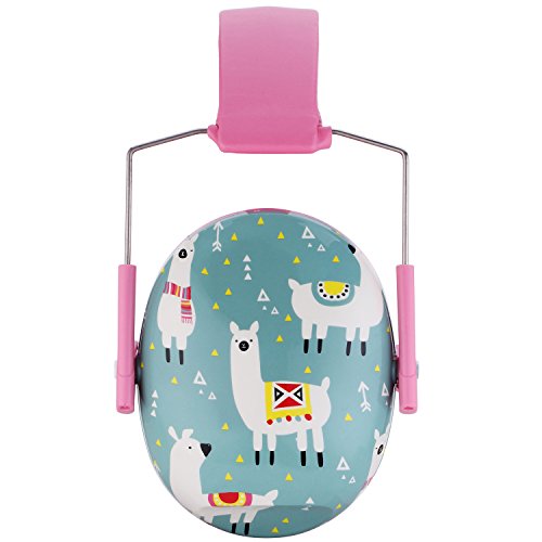 Snug Kids Earmuffs – Noise Reduction for Toddlers & Children – Adjustable, Lightweight, Foldable, Soft & Comfortable - color: Llamas