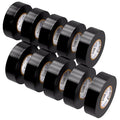 OHLECTRIC Professional Grade Vinyl Electrical Tape (10 Pack) Black - 7 Mil Thick Flame-Retardant, Heat & Weather Resistant 3/4 Inch x 60 Feet | Ideal for Contractors & Electricians - size: 10 Roll, style: Black
