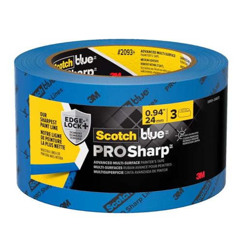 ScotchBlue PROSharp Painter's Tape 1 Inch Wide, 3 Rolls - style: 3 Rolls